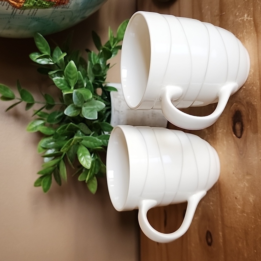 Jamie Oliver Waves Porcelain Mugs Set Of 2